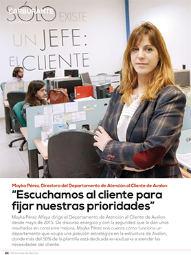Entrevista a Mayka Pérez, directora de Atención al Cliente de Avalon